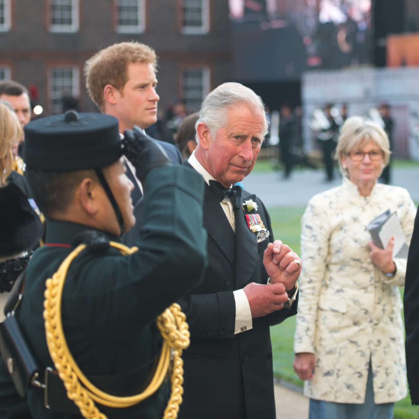 HRH Prince Charles and Prince Harry