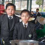 Gurkha Children in music class at School