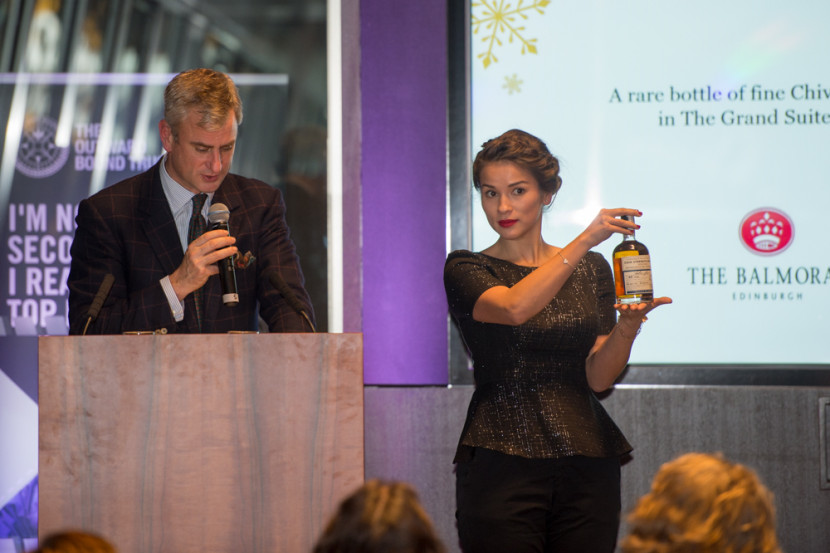Rachel Khoo selling a VERY expensive bottle of whisky!
