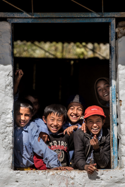 School kids in Rumjatar